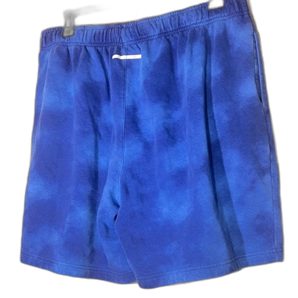 Zelo tie dye fleece size XXL shorts blue drawstring waist - Picture 6 of 8